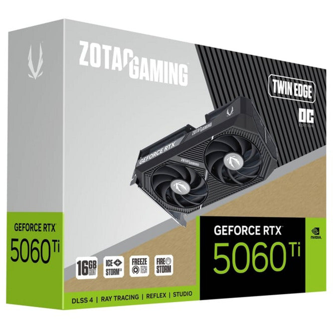 Chargez l'image dans la visionneuse de la galerie, Zotac geforce rtx 5060 ti twin edge oc 16gb grafische kaart (dlss 4, 3x displayport, 1x hdmi 2.1)
