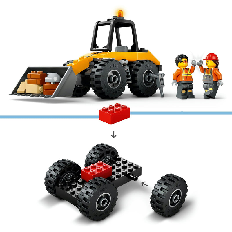 Load image into Gallery viewer, Lego city - gele wiellader constructiespeelgoed (60450)
