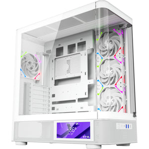 Xyz pc gear quantum pro midi tower behuizing (wit | window)