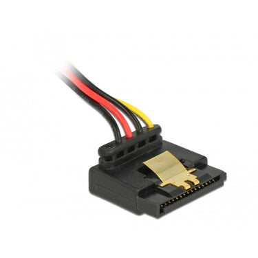 Delock floppy 4 pin female > sata 15 pin female kabel (0,3 meter)