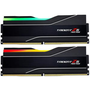 G.skill 64 gb ddr5-6000 (2x 32 gb) kit werkgeheugen (zwart, f5-6000j3040g32gx2-t, trident z5 neo rgb, expo)
