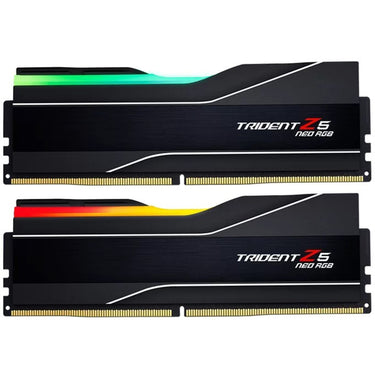 G.skill 64 gb ddr5-6000 (2x 32 gb) kit werkgeheugen (zwart, f5-6000j3040g32gx2-t, trident z5 neo rgb, expo)