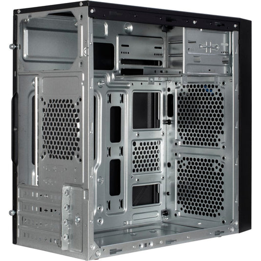 Inter-tech it-6502 romea mini tower behuizing (zwart | 2x usb-a)
