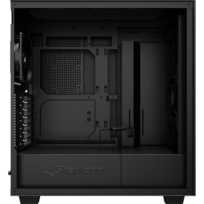 Load image into Gallery viewer, Sharkoon rebel c50 black midi tower behuizing (zwart | 2x usb-a | 1x usb-c)
