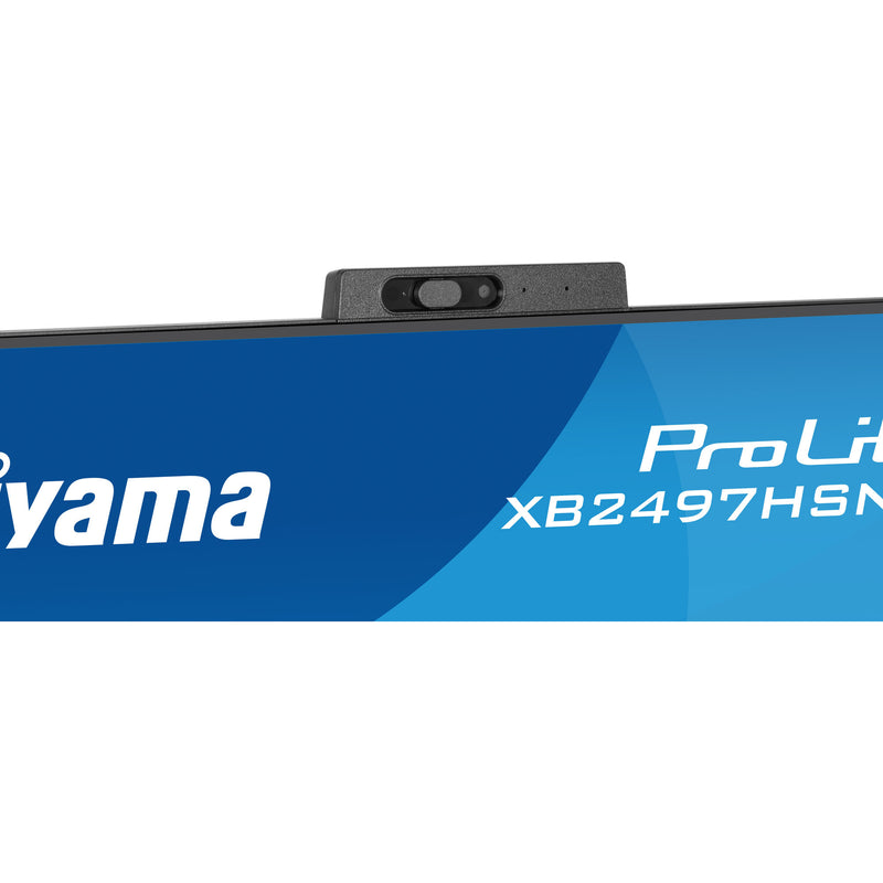 Load image into Gallery viewer, Iiyama prolite xb2497hsnh-b1 23.8 monitor (zwart, hdmi, displayport, lan, audio, usb-c, webcam)
