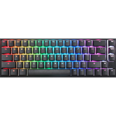 Ducky mecha pro sf rgb mechanisch toetsenbord (zwart, us lay-out (qwerty), cherry mx silent red, 65%, rgb leds, pbt double-shot)