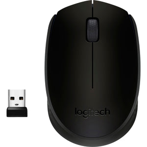 Logitech b170 muis (zwart, draadloos)