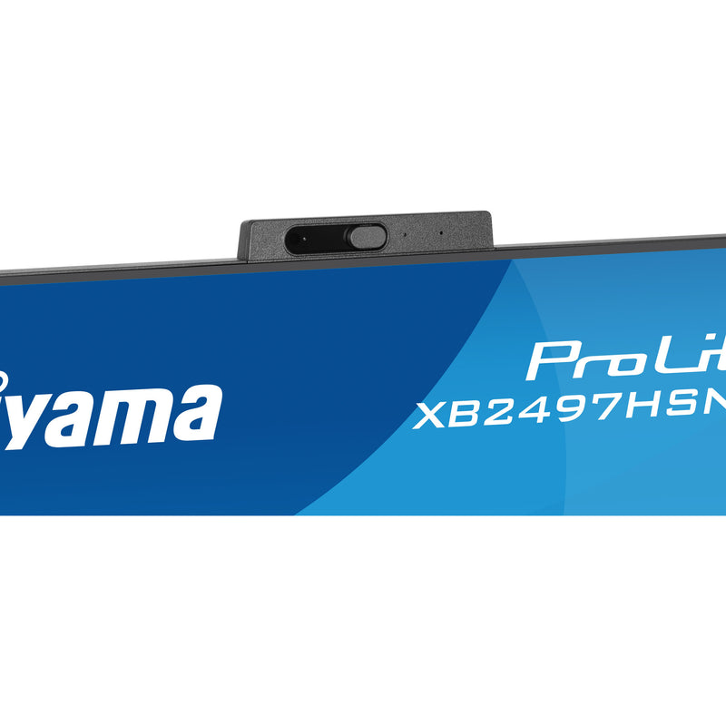 Load image into Gallery viewer, Iiyama prolite xb2497hsnh-b1 23.8 monitor (zwart, hdmi, displayport, lan, audio, usb-c, webcam)
