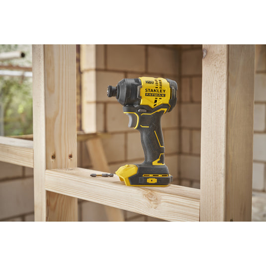 Stanley fatmax v20 18v slagschroevendraaier (zwart geel, accu en oplader niet inbegrepen)