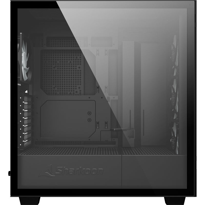 Load image into Gallery viewer, Sharkoon rebel c50 black rgb midi tower behuizing (zwart | 2x usb-a | 1x usb-c | rgb | tempered glass)
