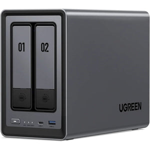 Ugreen nasync dxp2800 (grijs, 2,5gbe, hdmi, usb-c)