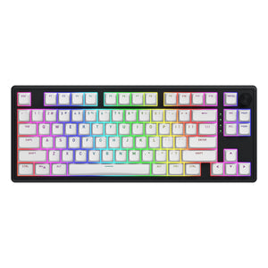Hator skyfall mag ultra 8k rgb mechanisch gaming toetsenbord (zwart, us lay-out (qwerty), hator aurum ice, 80% (tkl), rgb, double-shot pbt, hot-swap)