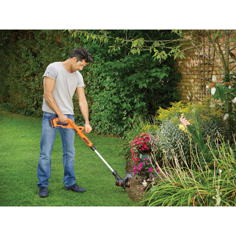 Load image into Gallery viewer, Black+decker accu grastrimmer st182320 (oranje, accu inbegrepen)
