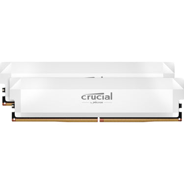 Crucial pro 32 gb ddr5-6400 (2x 16 gb) werkgeheugen (wit, cp2k16g64c38u5w, xmp 3.0, expo)