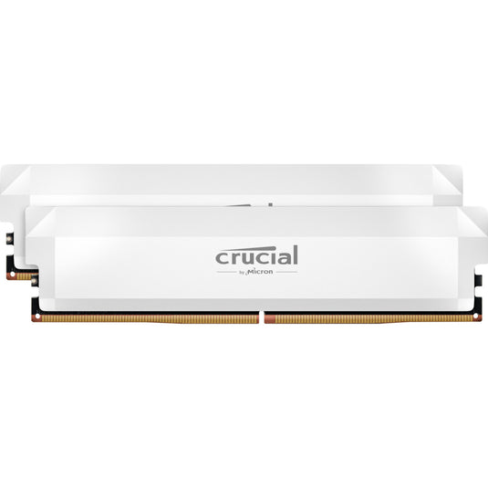 Crucial pro 32 gb ddr5-6400 (2x 16 gb) werkgeheugen (wit, cp2k16g64c38u5w, xmp 3.0, expo)
