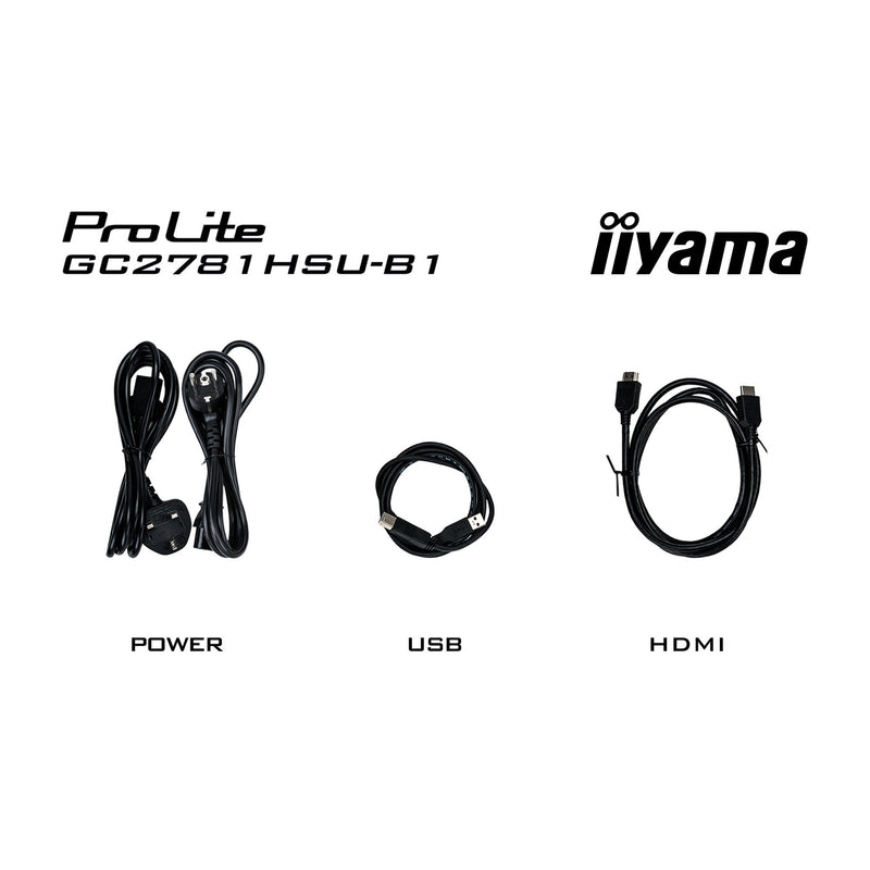 Load image into Gallery viewer, Iiyama g-master black hawk g2471hs-b1 27 curved gaming monitor (zwart, hdmi, displayport, usb, audio, amd free-sync, 144 hz)
