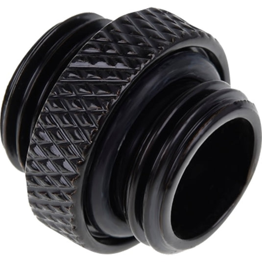Alphacool eiszapfen double nippel g1 4 outer thread to g1 4 outer thread verbinding (zwart, voor zachte slangen (pvc, silicone, neopreen))