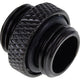 Alphacool eiszapfen double nippel g1 4 outer thread to g1 4 outer thread verbinding (zwart, voor zachte slangen (pvc, silicone, neopreen))