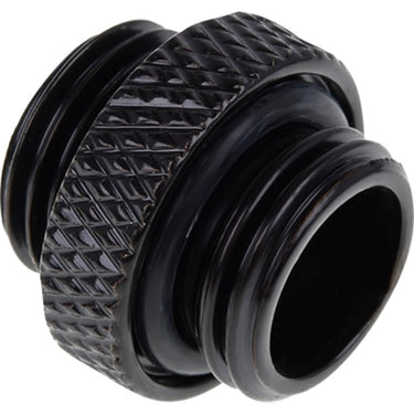 Alphacool eiszapfen double nippel g1 4 outer thread to g1 4 outer thread verbinding (zwart, voor zachte slangen (pvc, silicone, neopreen))