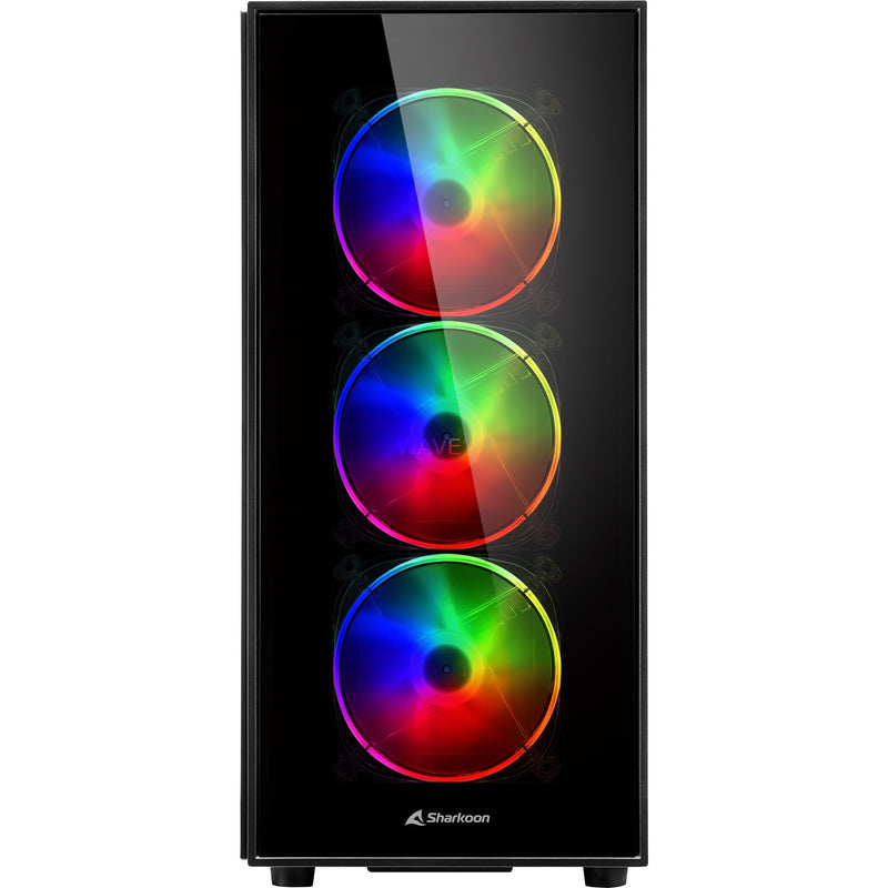 Load image into Gallery viewer, Sharkoon tg5 pro rgb midi tower behuizing (zwart | 4x usb-a | rgb | tempered glass)
