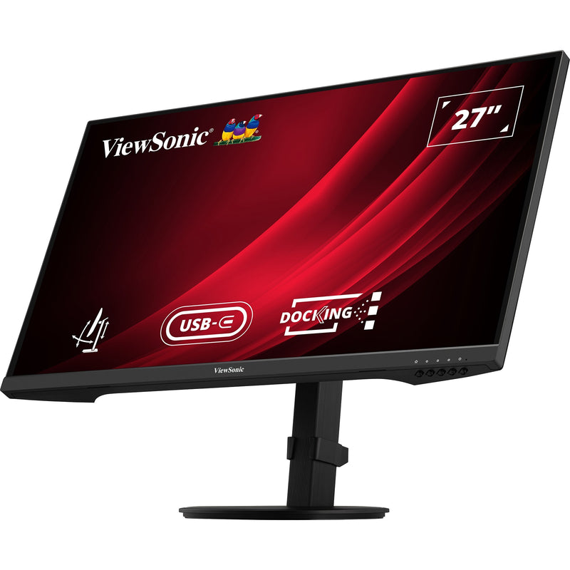 Load image into Gallery viewer, Viewsonic vg2709u-2k dockingmonitor met dubbele luidsprekers en daisy chain 27 (zwart (mat), 1x hdmi, 1x displayport, 1x displayport uit, usb-c, usb-a ,100hz)
