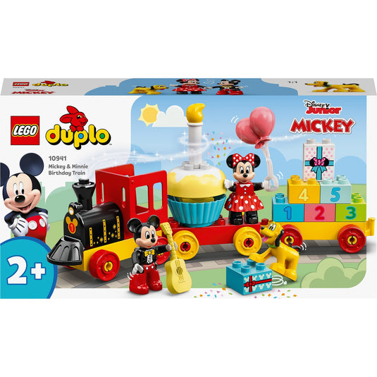 Lego duplo disney mickey minnie verjaardagstrein, bouwbaar speelgoed voor peuters 10941