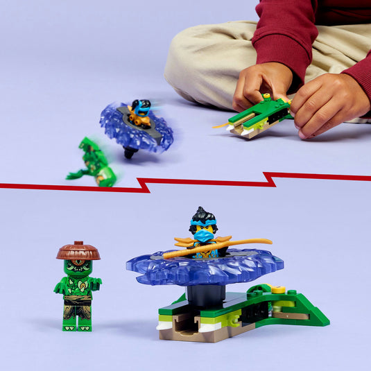 Lego ninjago - nya vs. mutatiemonster in spinner constructiespeelgoed (71849)