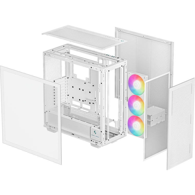 Load image into Gallery viewer, Deepcool morpheus midi tower behuizing (wit | 4x usb-a | 1x usb-c | rgb | tempered glass)
