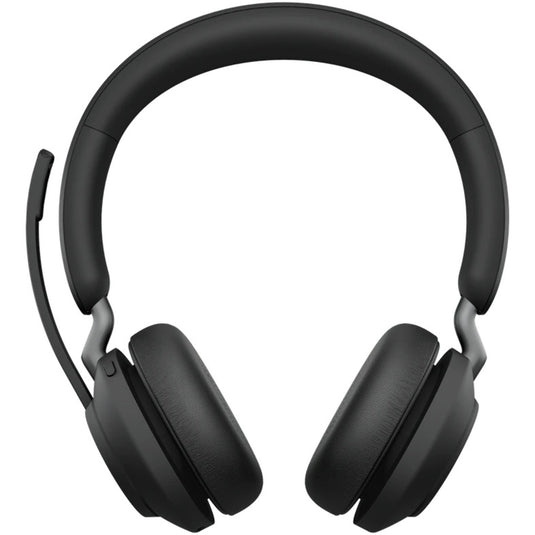 Jabra evolve2 65, ms stereo on-ear headset (zwart, microsoft teams, bluetooth, inclusief laadstation)
