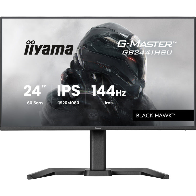Load image into Gallery viewer, Iiyama g-master black hawk gb2441hsu-b1 23.8 gaming monitor (zwart, hdmi, displayport, 2x usb-a, usb-b, 144 hz)
