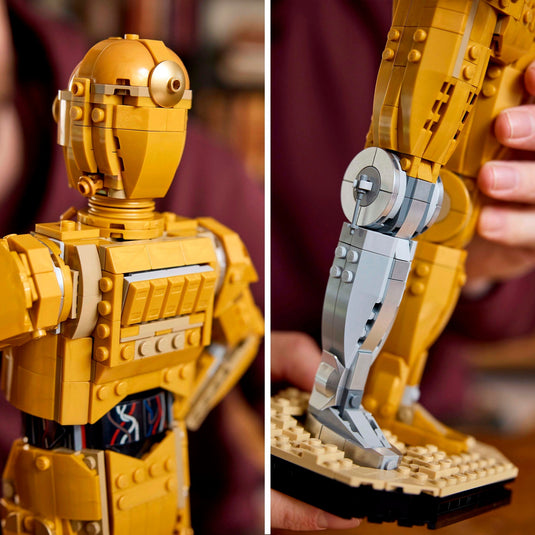 Lego star wars - c-3po decoratie bouwpakket met droid figuur - 75398