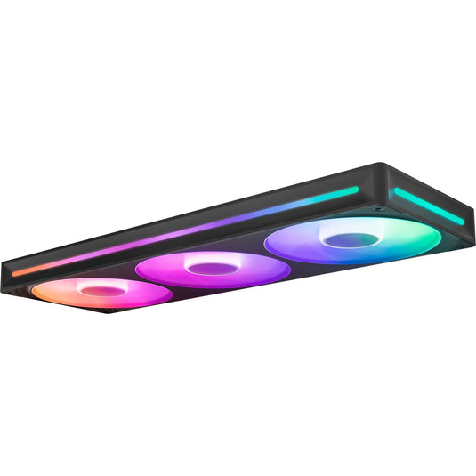 Nzxt f360 rgb core case fans (zwart, 3 stuks, 360 x 120 x 26 mm)