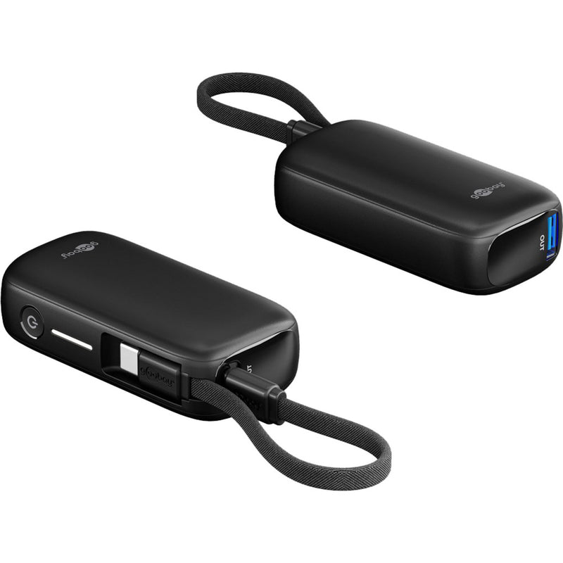 Load image into Gallery viewer, Goobay powerbank 5.000 mah - 20w (zwart, usb-c pd)
