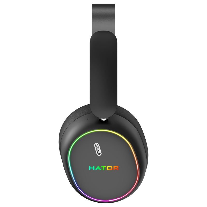 Afbeelding laden in galerijviewer, Hator phoenix 2 wireless over-ear gaming headset (zwart, rgb, 2.4ghz bluetooth 5.4 usb-c)

