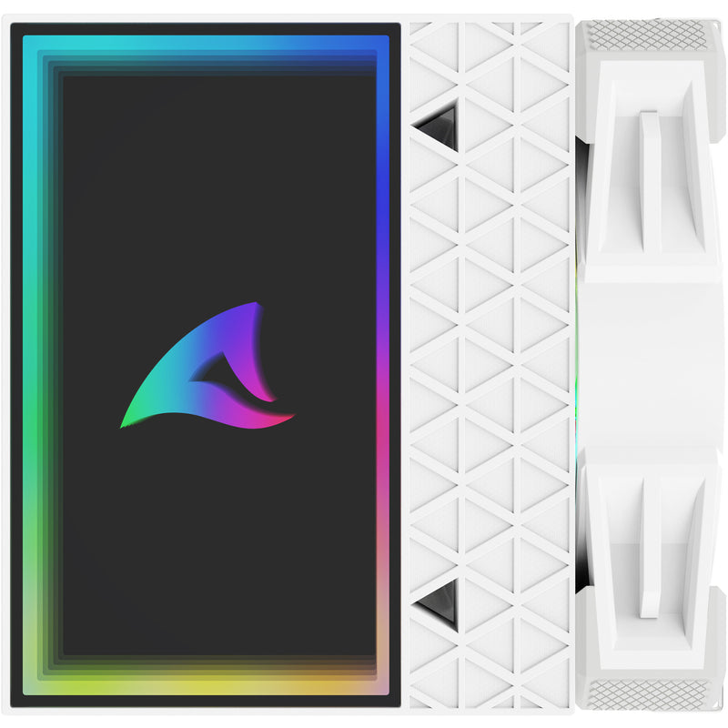 Load image into Gallery viewer, Sharkoon a60 rgb cpu-koeler (wit, 4-pins pwm fan-connector)

