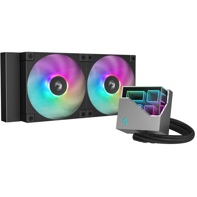Laden Sie das Bild in Galerie -Viewer, Deepcool lt240 waterkoeling (zwart, 4-pins pwm fan-connector)
