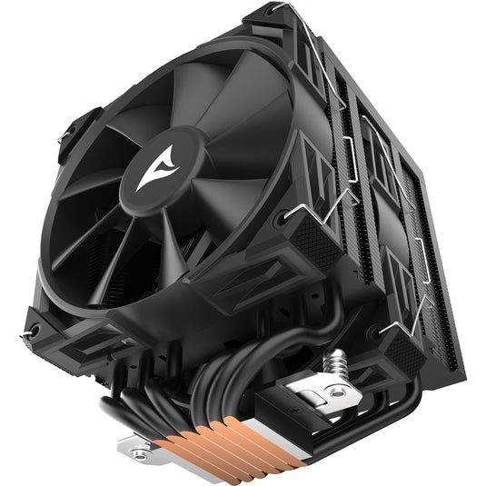 Sharkoon a60 cpu-koeler (zwart, 4-pins pwm fan-connector)
