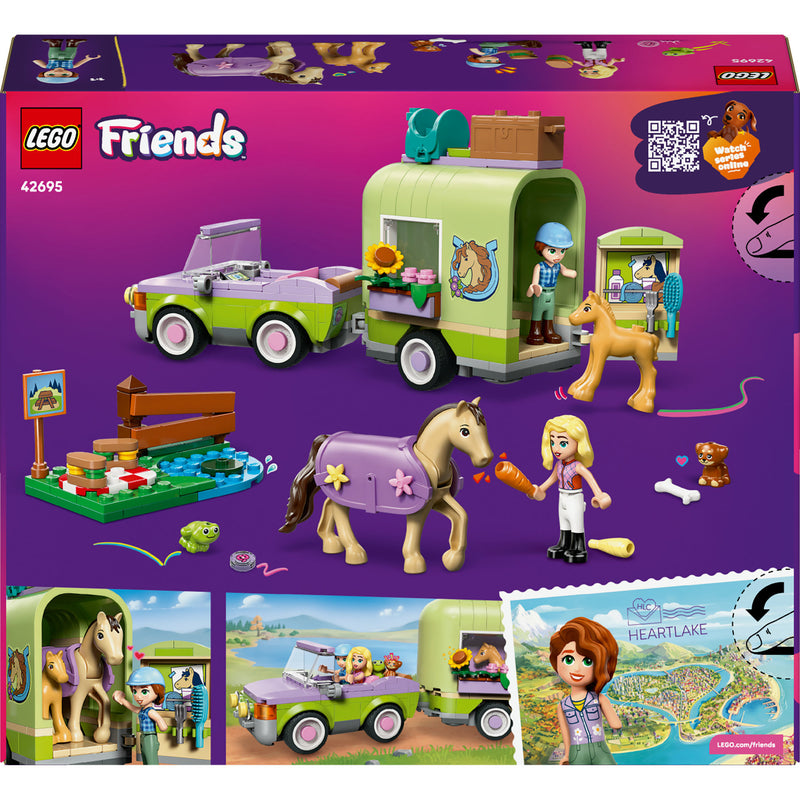 Load image into Gallery viewer, Lego friends 42695 trailer met paard en veulen
