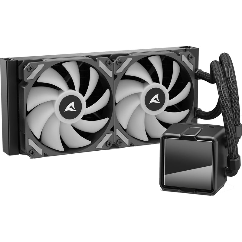 Load image into Gallery viewer, Sharkoon s50 argb waterkoeling (zwart, 4-pins pwm)
