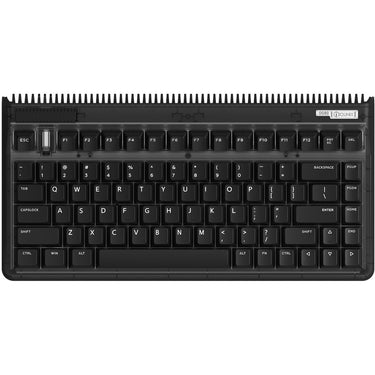 Iqunix og80 dark side wireless mechanical keyboard (zwart, us lay-out (qwerty), cherry mx brown, 80% (tkl), rgb leds, hot-swappable, pbt, 2.4ghz | bluetooth 5.1 | usb-c)