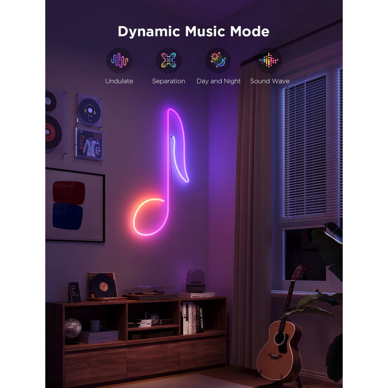 Afbeelding laden in galerijviewer, Govee slimme witte neon ledstrip 4m matter rgbic - extra flexibel
