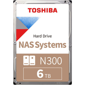 Toshiba n300 6 tb harde schijf (sata 6 gb s, bulk)