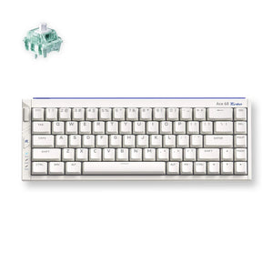 Mchose ace 68 turbo full-aluminum esports hall effect keyboard (wit, us lay-out (qwerty), gateron magnetic jade pro, 65%, 8k, rgb, hot swap, usb-c, hall effect sensor)