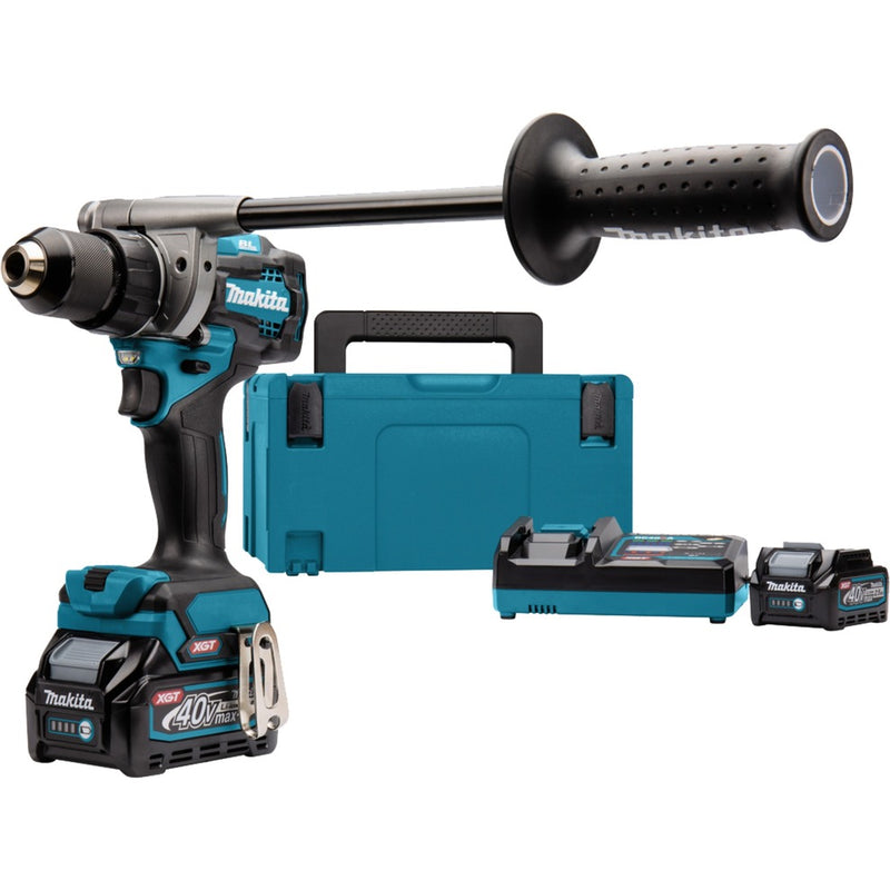 Afbeelding laden in galerijviewer, Makita 40 v max boor- schroefmachine xgt df001gd201 schroeftol (blauw zwart, mbox, oplader en 2 accu's (2,5 ah) inbegrepen)
