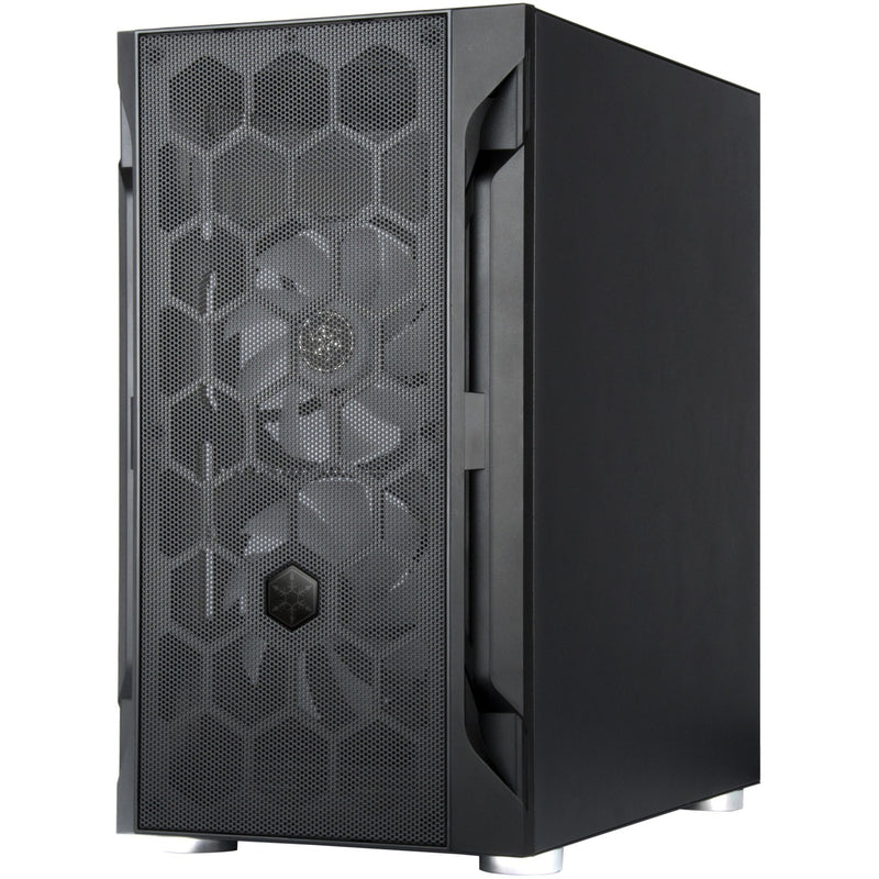 Load image into Gallery viewer, Silverstone sst-fah1mb-pro midi tower behuizing (zwart | 3x usb-a | rgb | tempered glass)
