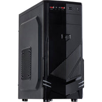 Inter-tech b-30 midi tower behuizing (zwart | 2x usb-a)