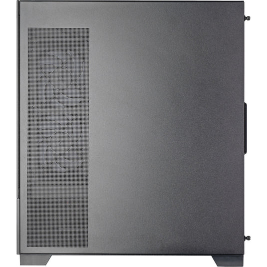 Silverstone lucid 05 mini tower behuizing (zwart | 2x usb-a | 1x usb-c | rgb | tempered glass)