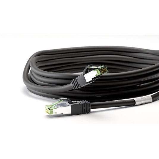 Goobay patchkabel cat.8.1 s ftp (zwart, 0,5 meter)
