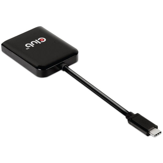 Club 3d usb 3.2 gen2 type-c (dp alt-mode) naar displayport dual monitor 4k60hz m f mst hub displayport splitter (zwart)