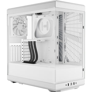 Hyte y40 midi tower behuizing (wit | 2x usb-a | 1x usb-c | tempered glass)